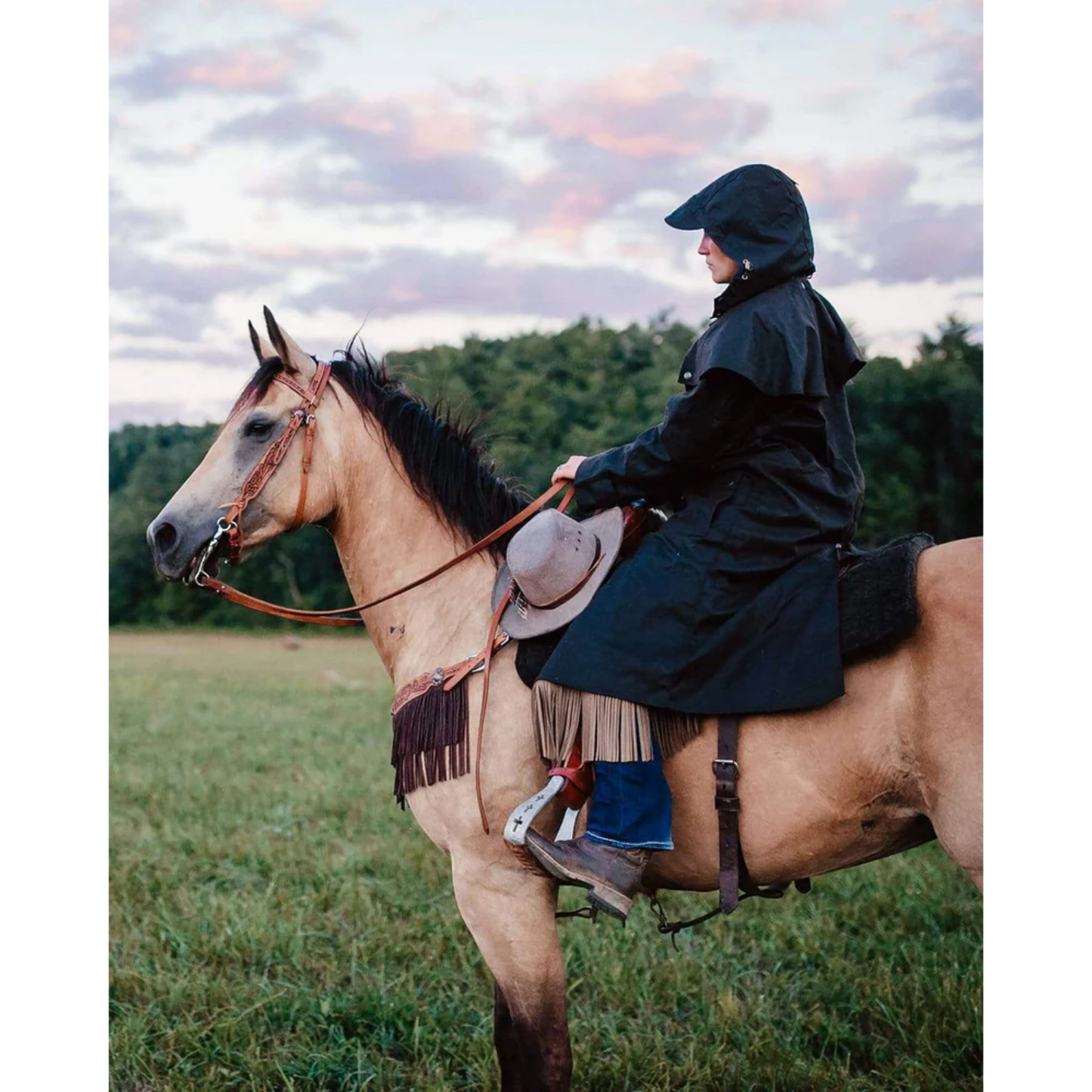 Outback Trading Co. Versatile Oilskin Brown Adjustable Hood 2003-BRN