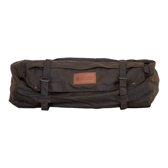 Outback Trading Co. Oilskin Brown Snap Cantle Bag 2004-BRN