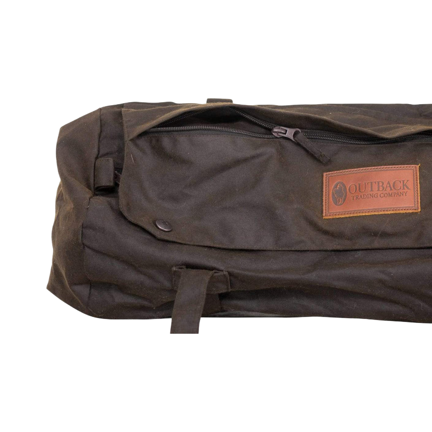 Outback Trading Co. Oilskin Brown Snap Cantle Bag 2004-BRN