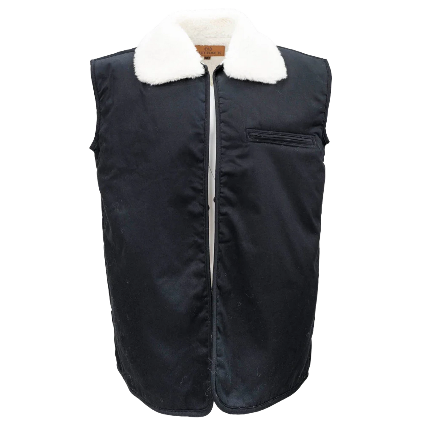 Outback Trading Company Men's Wool Button In Liner Natural Vest 2008-NAT