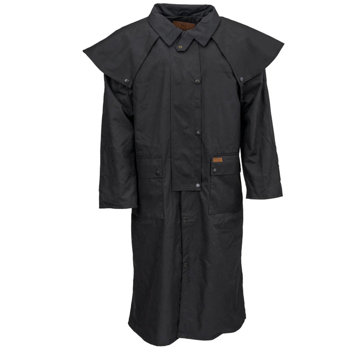 Low Rider Duster Pattern Outback Trading Company Brown Low Rider Duster Coat 2042-BLK