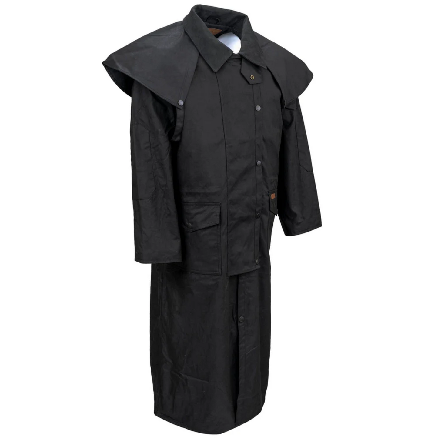 Outback Trading Company Oilskin Bronze Stockman Duster Coat 2056-BLK