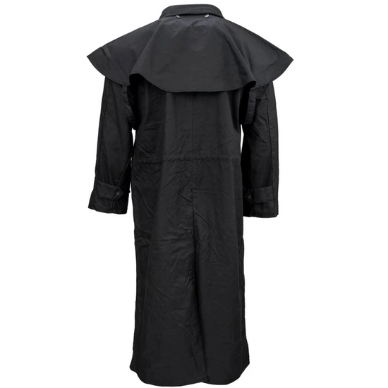 Outback Trading Company Oilskin Bronze Stockman Duster Coat 2056-BLK