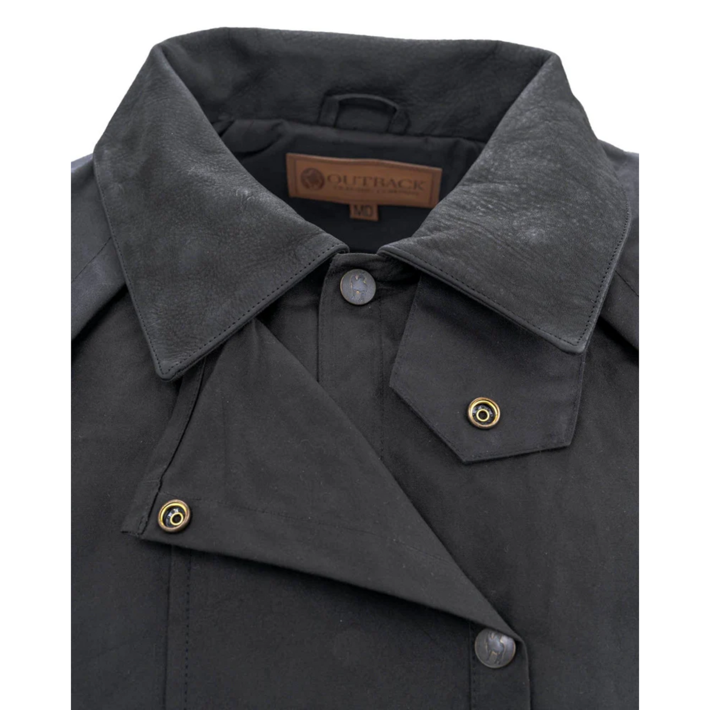 Outback Trading Company Oilskin Bronze Stockman Duster Coat 2056-BLK