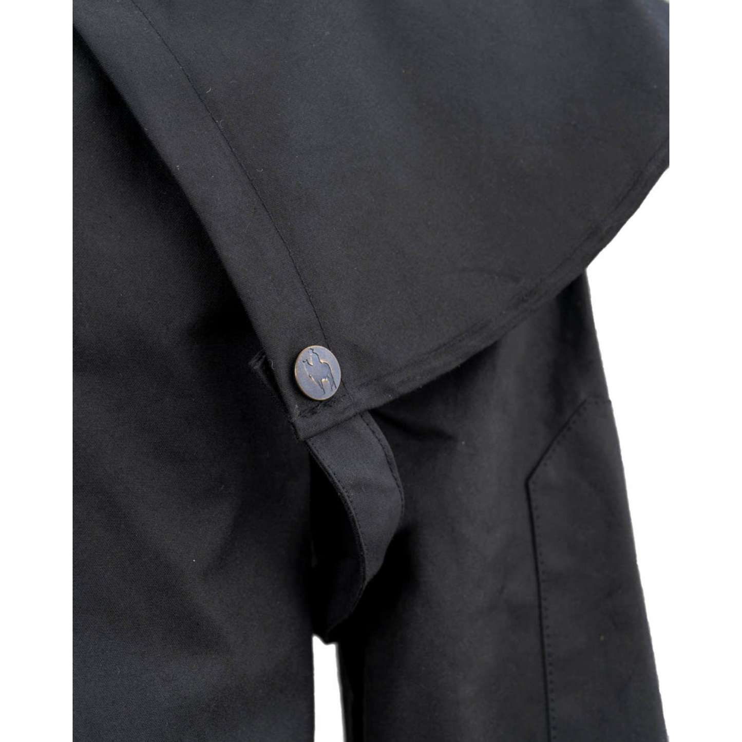 Outback Trading Company Oilskin Bronze Stockman Duster Coat 2056-BLK