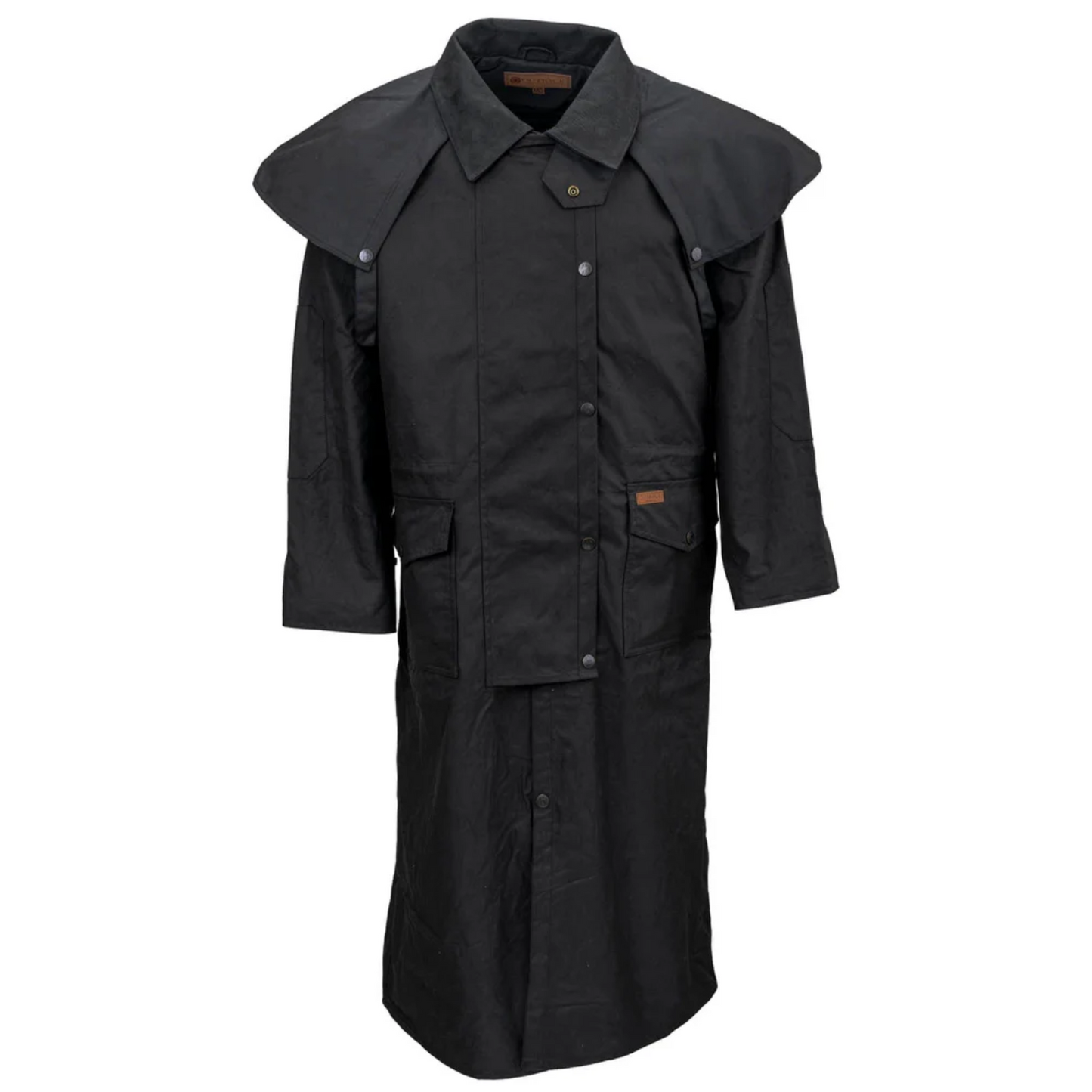 Outback Trading Company Oilskin Bronze Stockman Duster Coat 2056-BLK