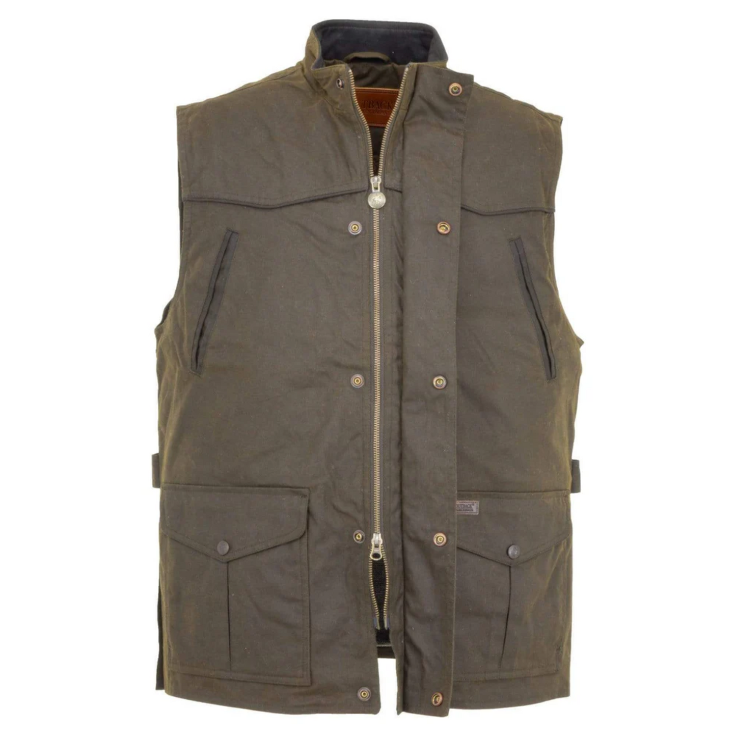 Outback Trading Company Men's Oilskin Magnum Bronze Vest 2154-BNZ