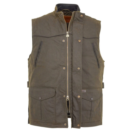 Outback Trading Company Men's Oilskin Magnum Bronze Vest 2154-BNZ