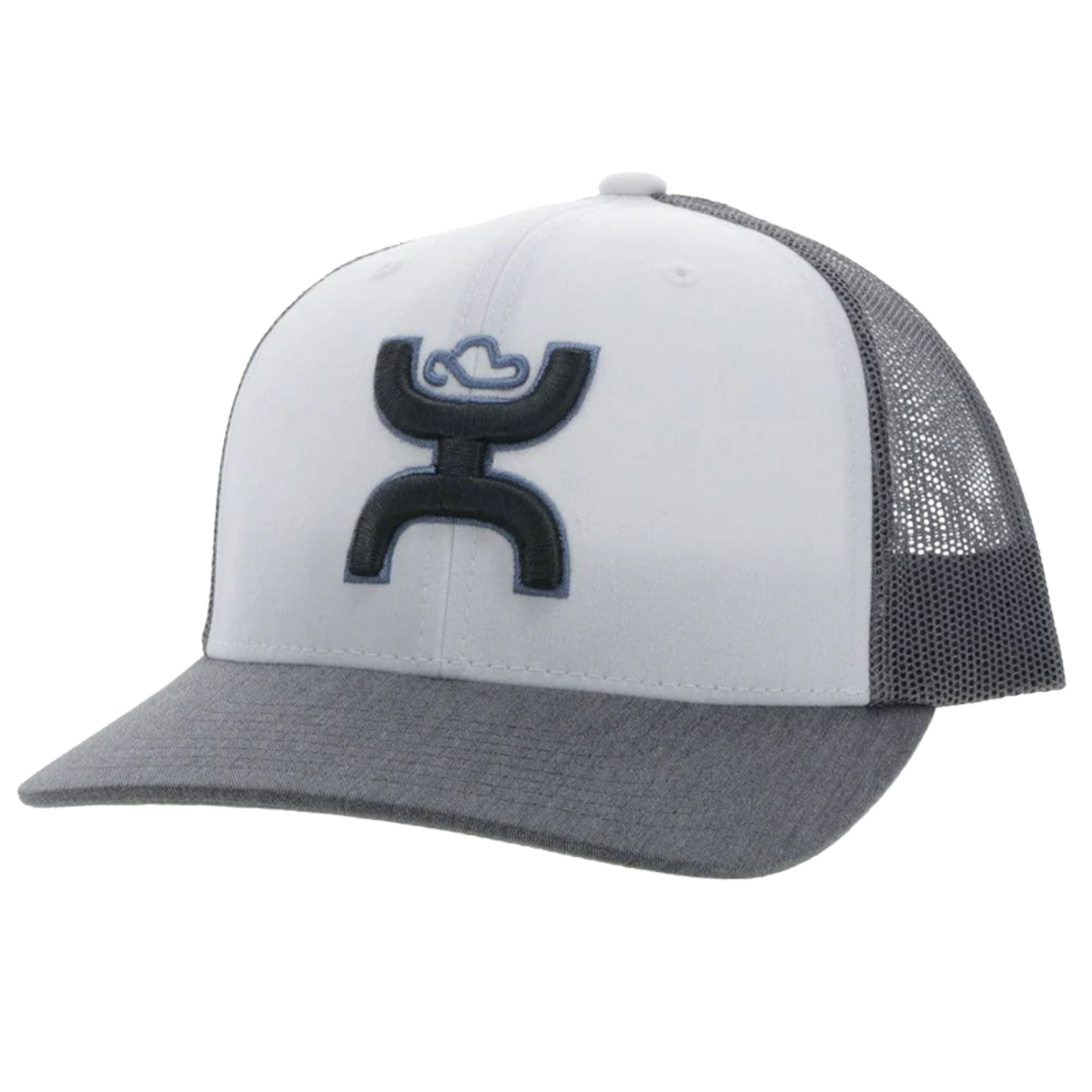 Hooey "Sterling" 6-Panel White & Grey Snapback Hat 2206T-WHGY