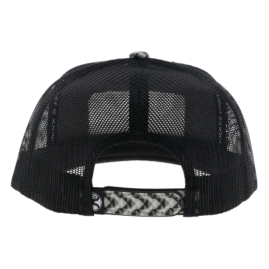 Hooey "Lakota" 6-Panel Grey & Black Pattern Snapback Hat 2548T-GYBK