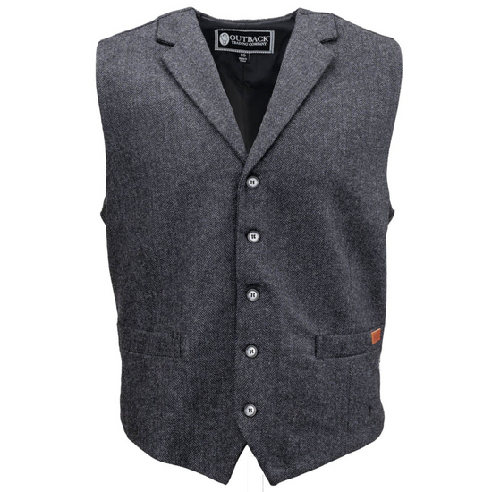 Outback Trading Company® Men's Jessie Charcoal Grey Vest 29785-CHR