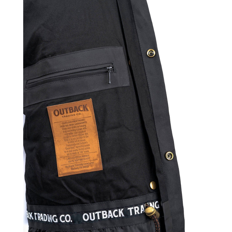 Outback Trading Company Unisex Bush Ranger Black Jacket 5008-BLK