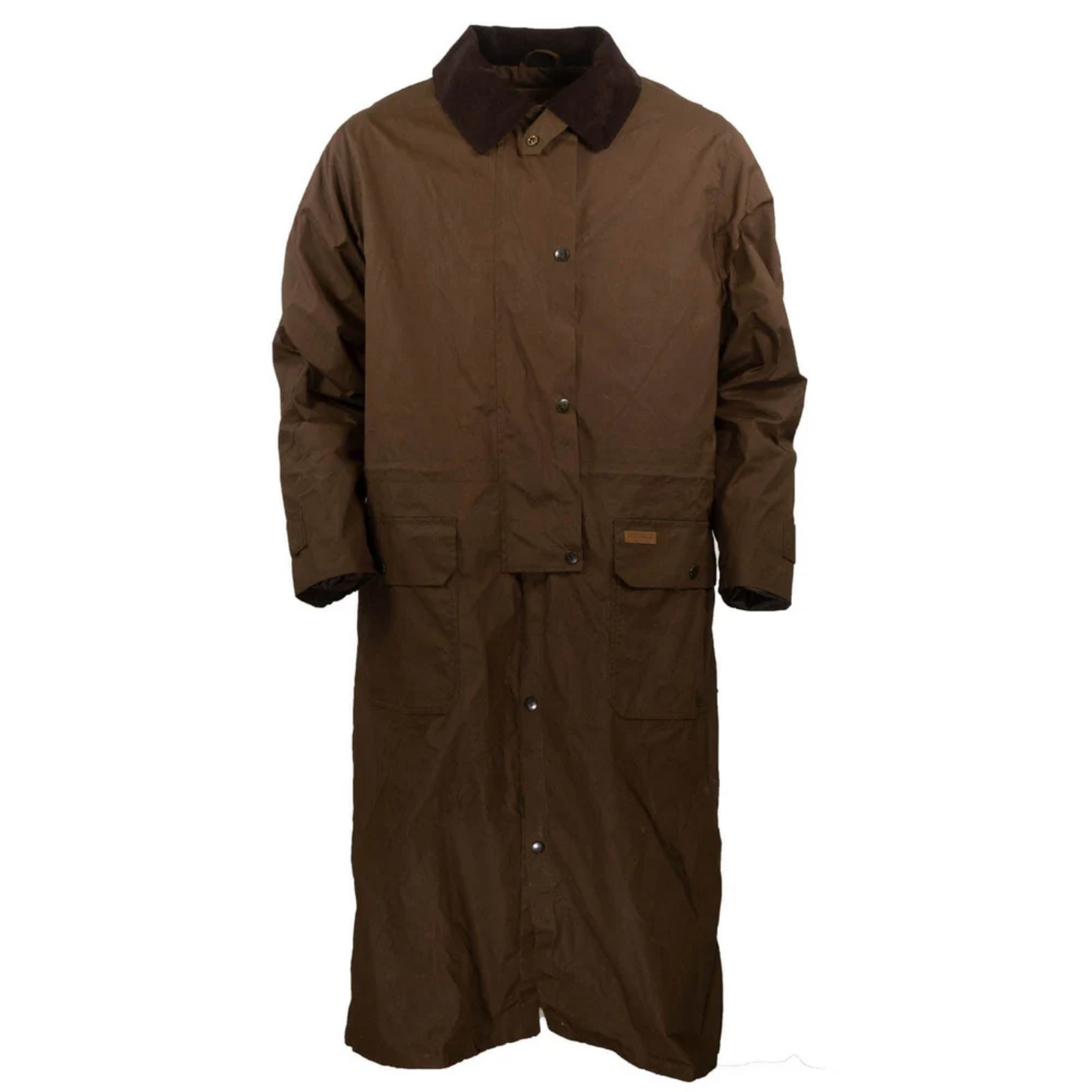Outback Trading Company Men's Wax Cotton Brown Duster 29825-BNZ