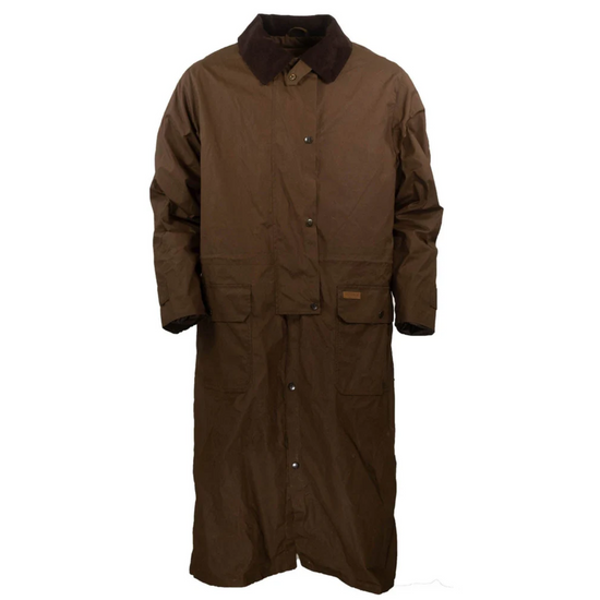 Outback Trading Company Men's Wax Cotton Brown Duster 29825-BNZ