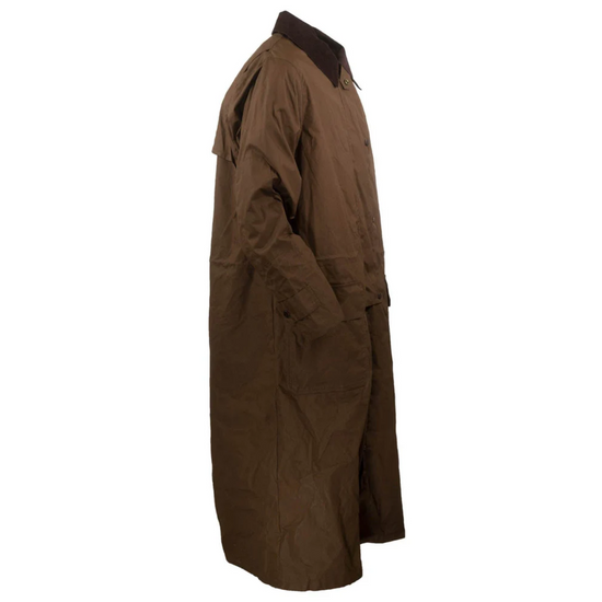 Outback Trading Company Men's Wax Cotton Brown Duster 29825-BNZ