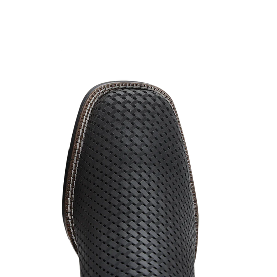 Cuadra Men's Oxford Black Laser Square Toe Leather Boots CU985