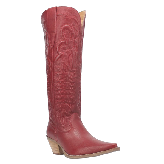 Dingo Ladies Raisin Kane Red Leather Western Tall Boots DI167-RED