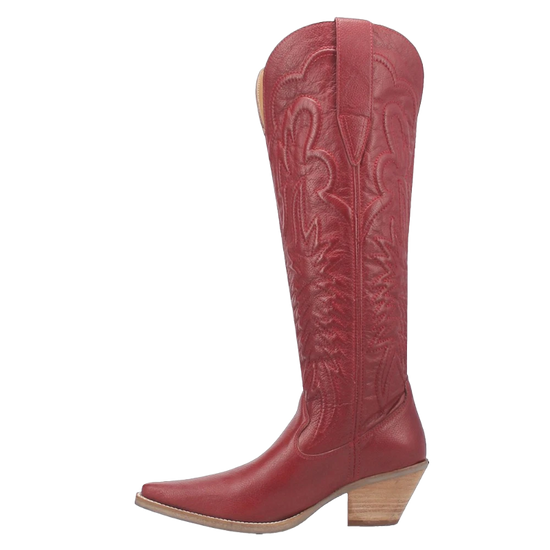 Dingo Ladies Raisin Kane Red Leather Western Tall Boots DI167-RED