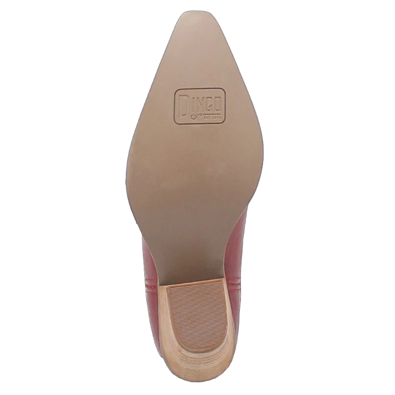 Dingo Ladies Raisin Kane Red Leather Western Tall Boots DI167-RED