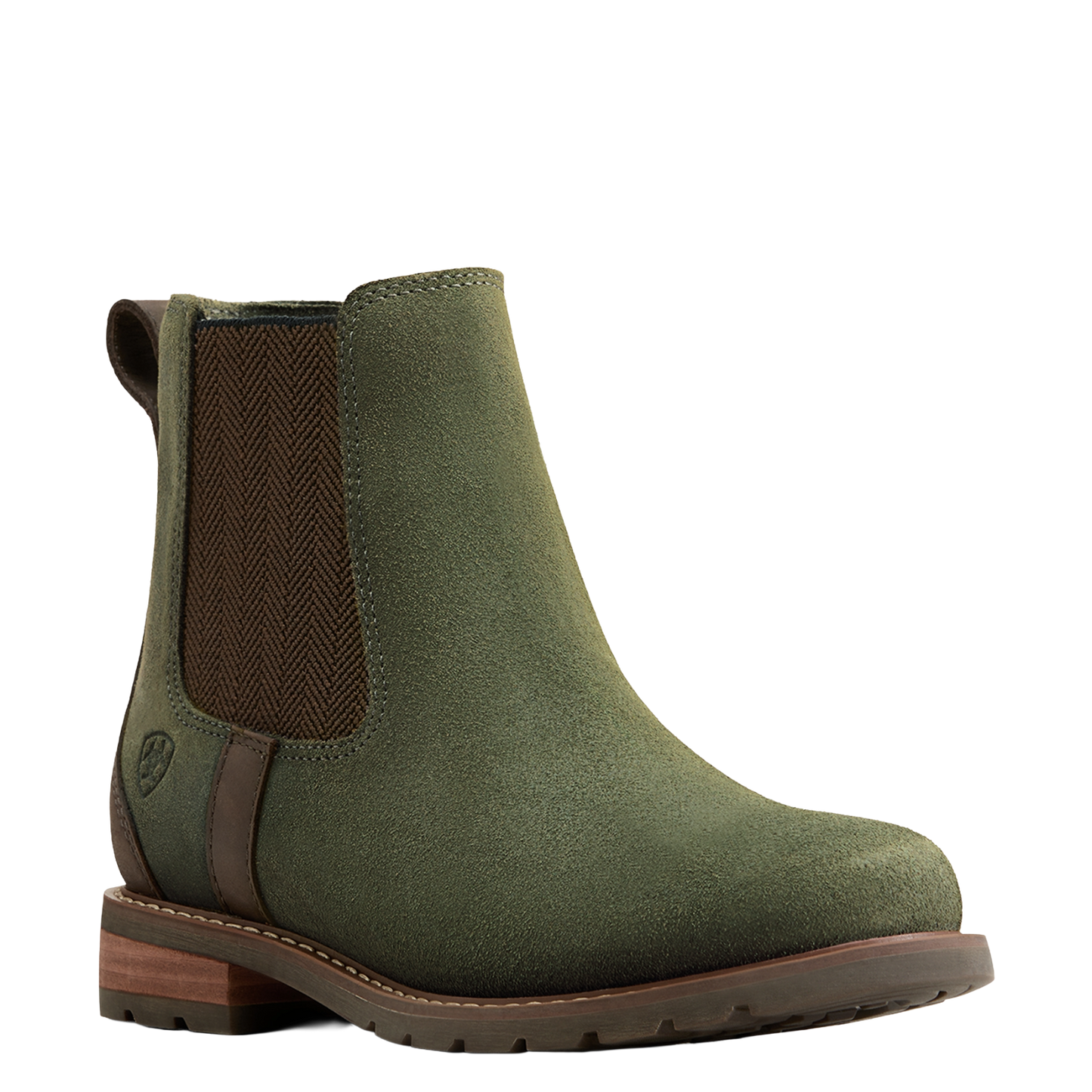 Ariat Ladies Wexford Waterproof Suede Olive Booties 10046926
