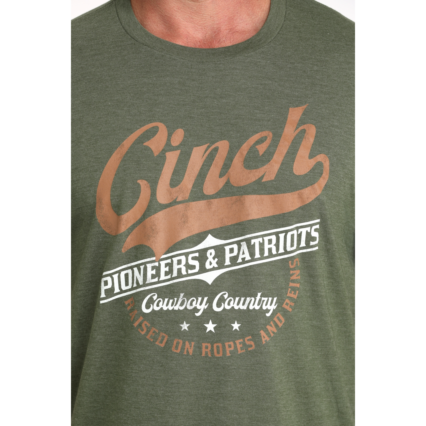 Cinch Men's Olive Green Cowboy Country T-Shirt MTT1690695
