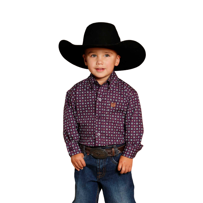 Cinch Toddler Boy's Long Sleeve Print Shirt MTW7061390