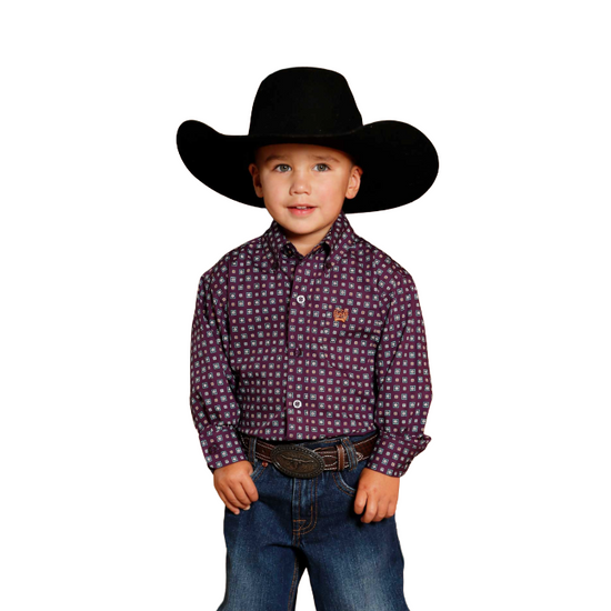 Cinch Toddler Boy's Long Sleeve Print Shirt MTW7061390