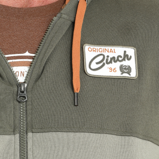 Cinch Men's Full Zip Olive Hoodie MWK1933001