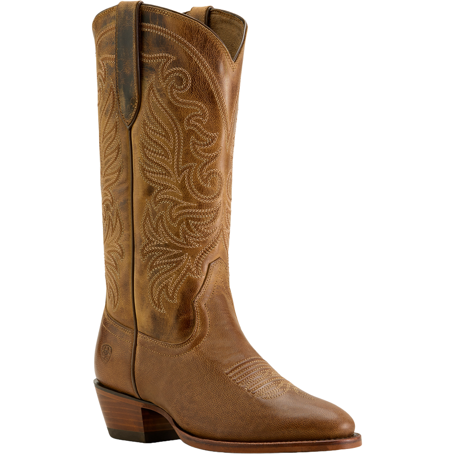 Ariat Ladies Louella R Toe Pearl Brown Western Boots 10063905