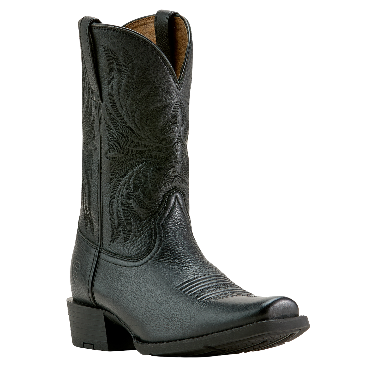 Ariat Men's Sport Narrow Cutter Toe Black Deertan Cowboy Boots 10063960