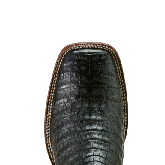 Ariat Men's Classic Callen Matte Black Caiman Belly Western Boots 10063772