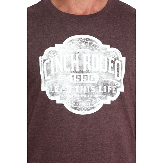 Cinch Men's Purple Short Sleeve Graphic T-Shirt MTT1690696
