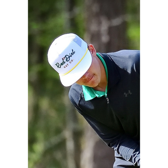 Red Dirt Men's Birdie Graphic White Trucker Cap RDHC-507