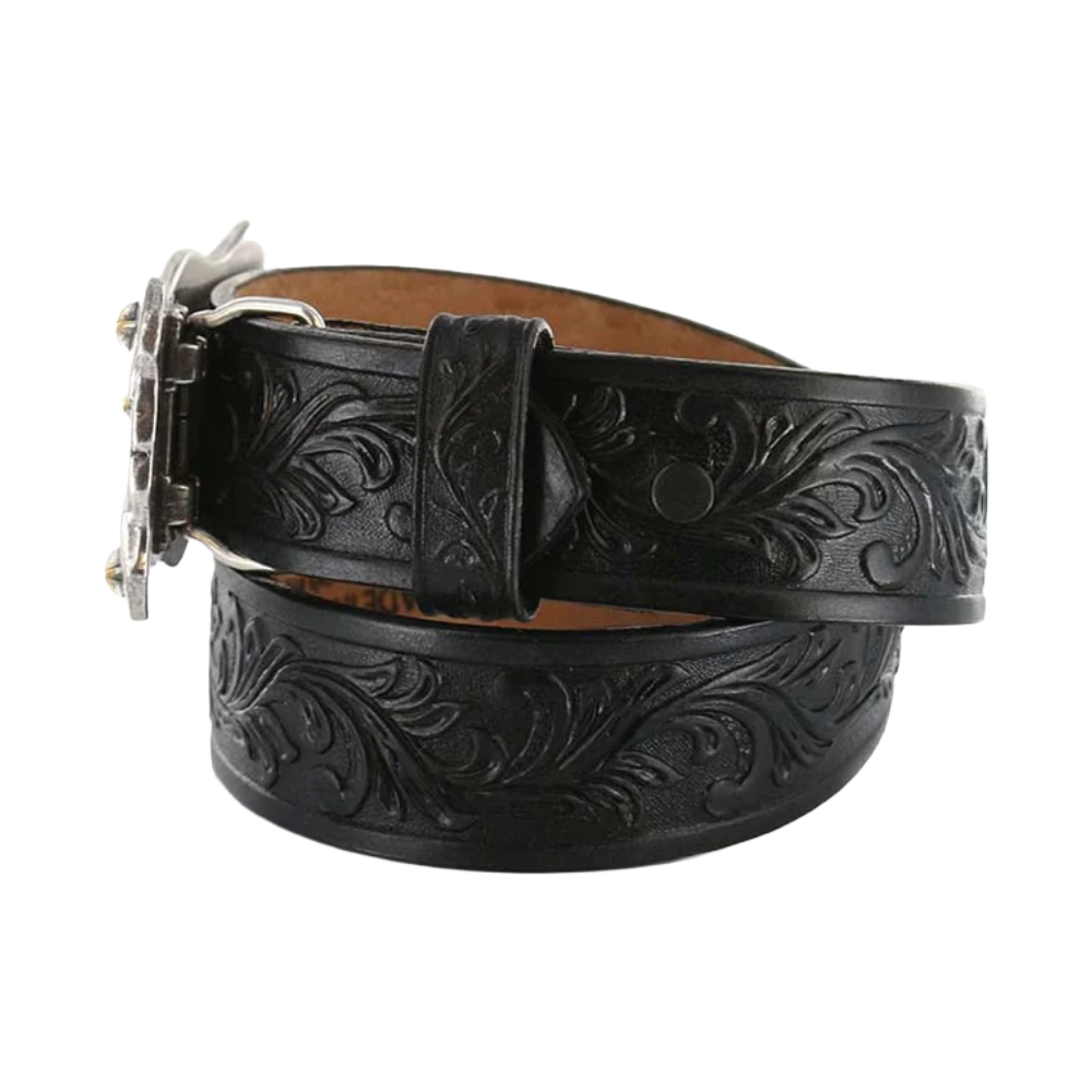 Tony Lama Children's Little Texas Black Leather Belt C60113