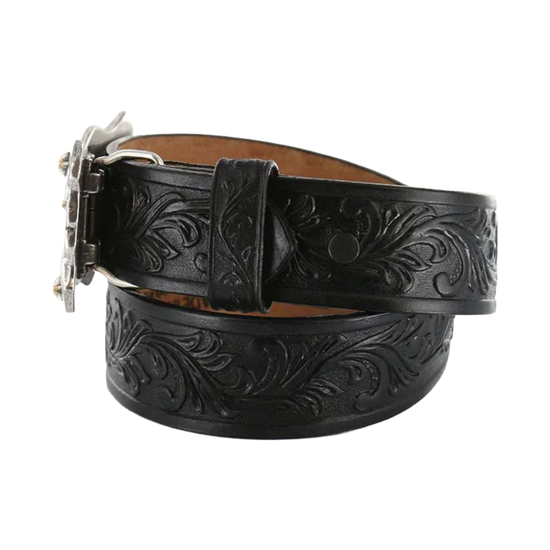 Tony Lama Children's Little Texas Black Leather Belt C60113
