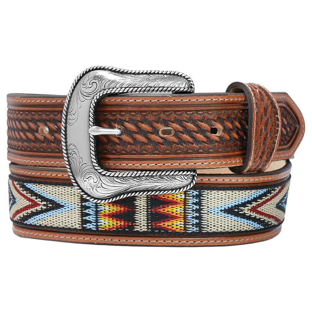 Justin Men's Bryce Canyon Aztec Western Brown Belt C14164
