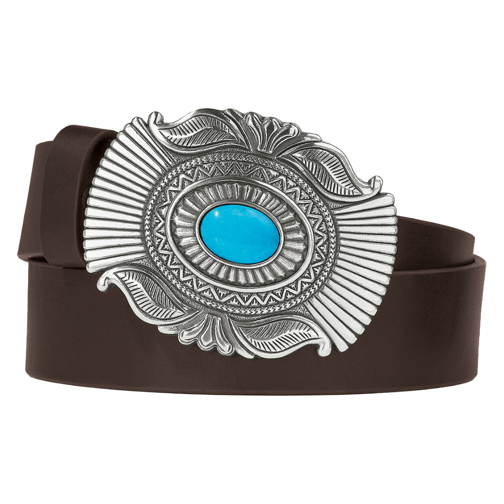 Brighton Ladies Raindance Brown Leather Western Belt B60468