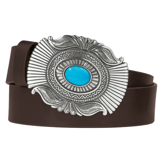 Brighton Ladies Raindance Brown Leather Western Belt B60468