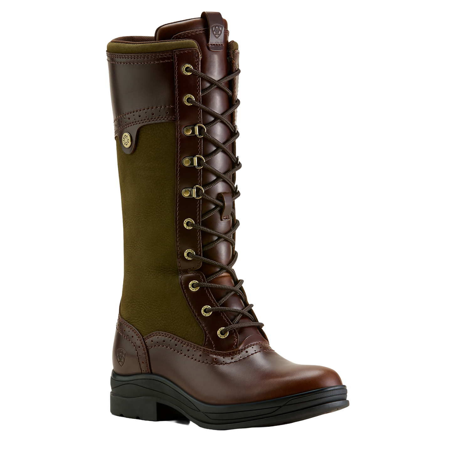 Ariat Ladies Wythburn II Waterproof Tobacco Brown & Olive Boot 10063917
