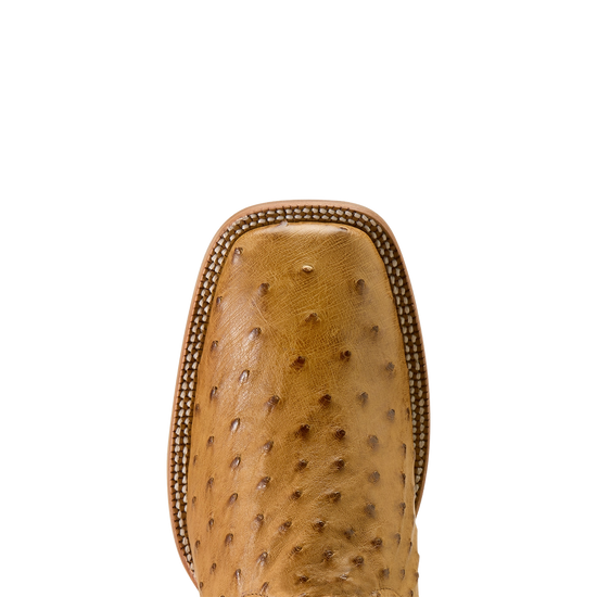 Ariat Men's Classic Cash Tan Full Quill Ostrich Western Boots 10063774