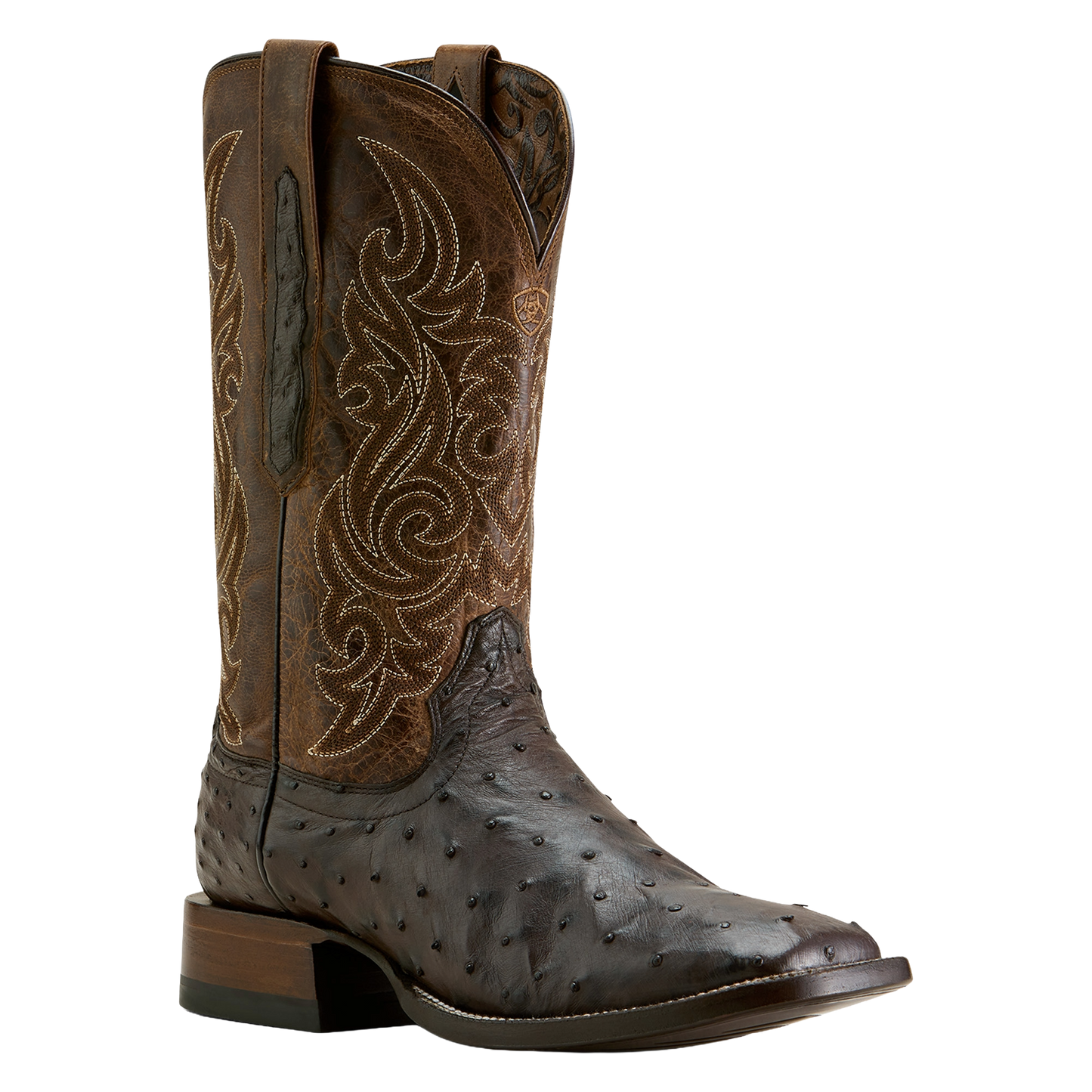 Ariat Men's Classic Cash Cigar Full Quill Ostrich Western Boots 10063775