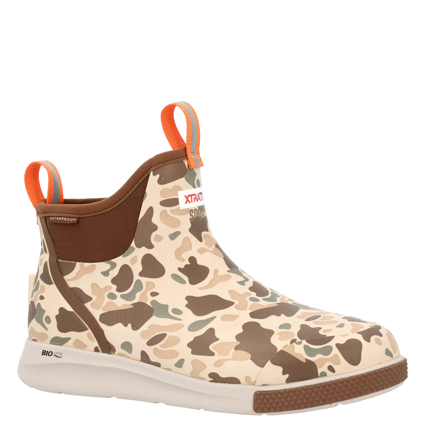 XTRATUF Men's Duck Camo Light Brown Ankle Deck Boot Sport XADSMDCM