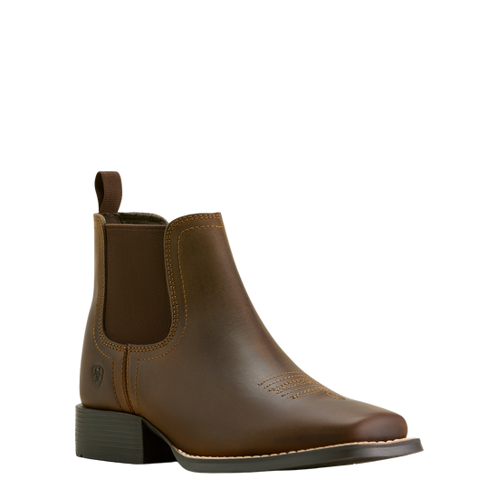 Ariat Youth Booker Distressed Brown Chelsea Western Boot 10063824