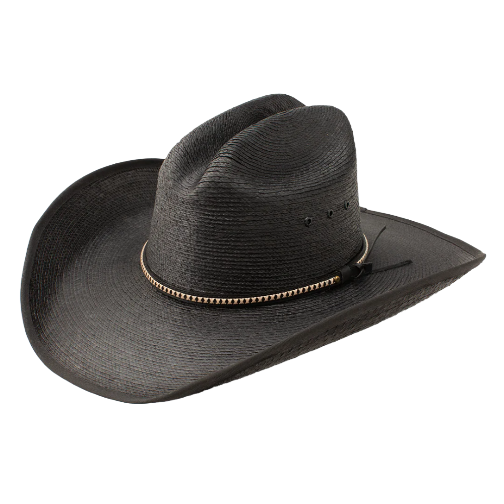 Resistol Jason Aldean Asphalt Cowboy Black Straw Hat RSASCWBJA4107