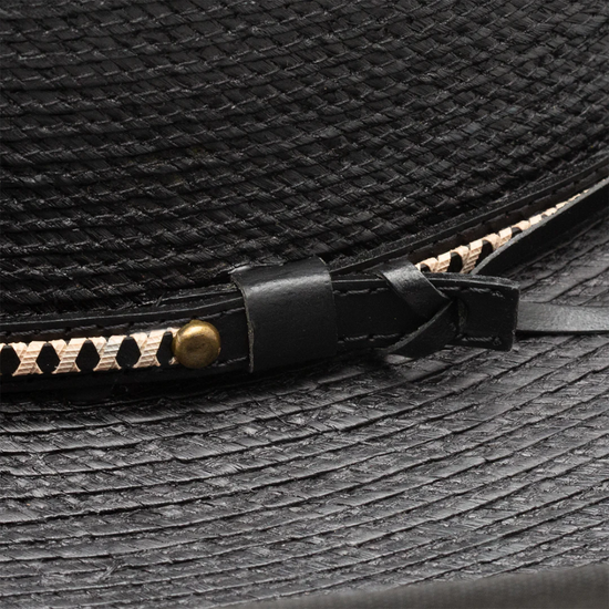 Resistol Jason Aldean Asphalt Cowboy Black Straw Hat RSASCWBJA4107