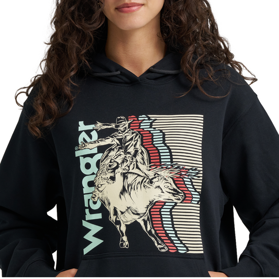 Wrangler Ladies Retro® Black Beauty Western Logo Hoodie 112368908