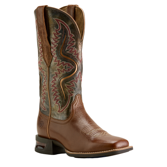Ariat Ladies Captivate Wide Square Toe Dark Tan Western Boots 10063894