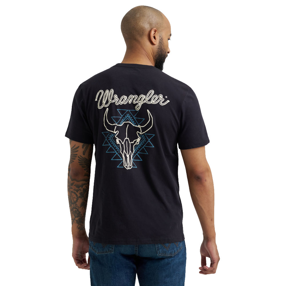 Wrangler Men's Neon Steerhead Black Beauty T-Shirt 112368638