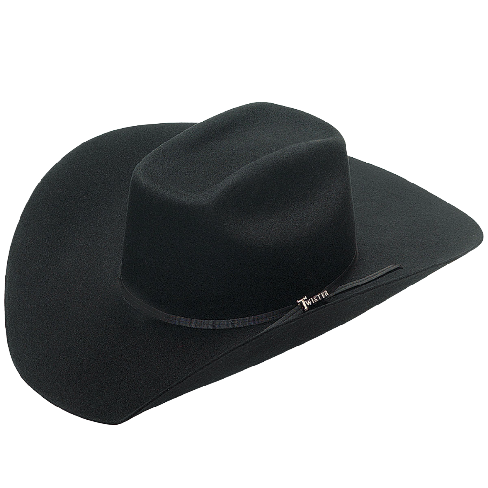 Twister 3X Select Wool 2-Cord Black Western Hat T7527201