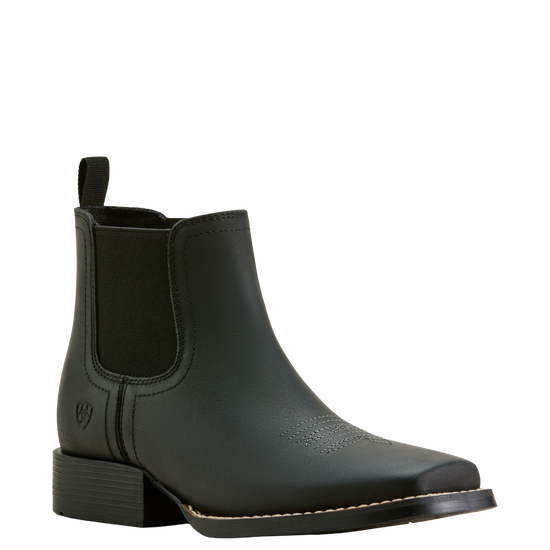Ariat Youth Booker Tricorn Black Chelsea Western Boot 10063825